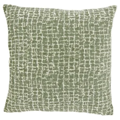 Sierkussen Baschi 45x45cm groen gestreept