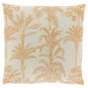 Sierkussen Canosa Oranje met palmboom print