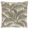 Sierkussen Canosa Taupe met palmboomtakken