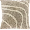Sierkussen Foglia 45x45cm dessin 10 taupe