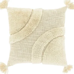Sierkussen Foglia 45x45cm dessin 9 naturel