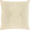 Sierkussen Gorduno Ananas 45x45cm wit