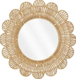Spiegel Novellara Rond 60 cm bruin large