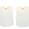 Stompkaars Benevento LED wit 5 cm rond set van 2