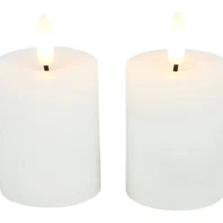 Stompkaars Benevento LED wit 5 cm rond set van 2