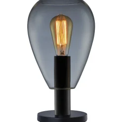 Tafellamp Felinio Smoke glas 1-lichts