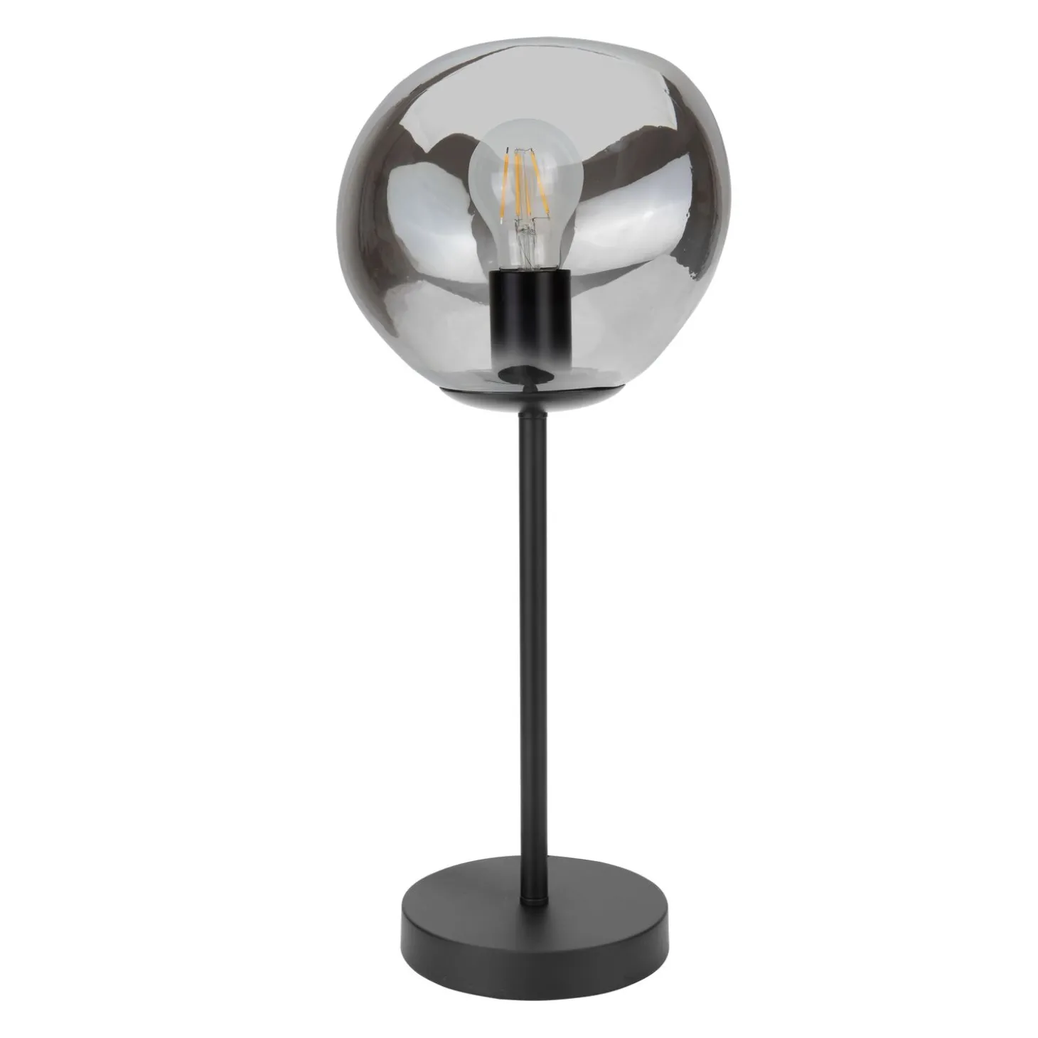 Tafellamp Macato Zwart smoke glas 1-lichts