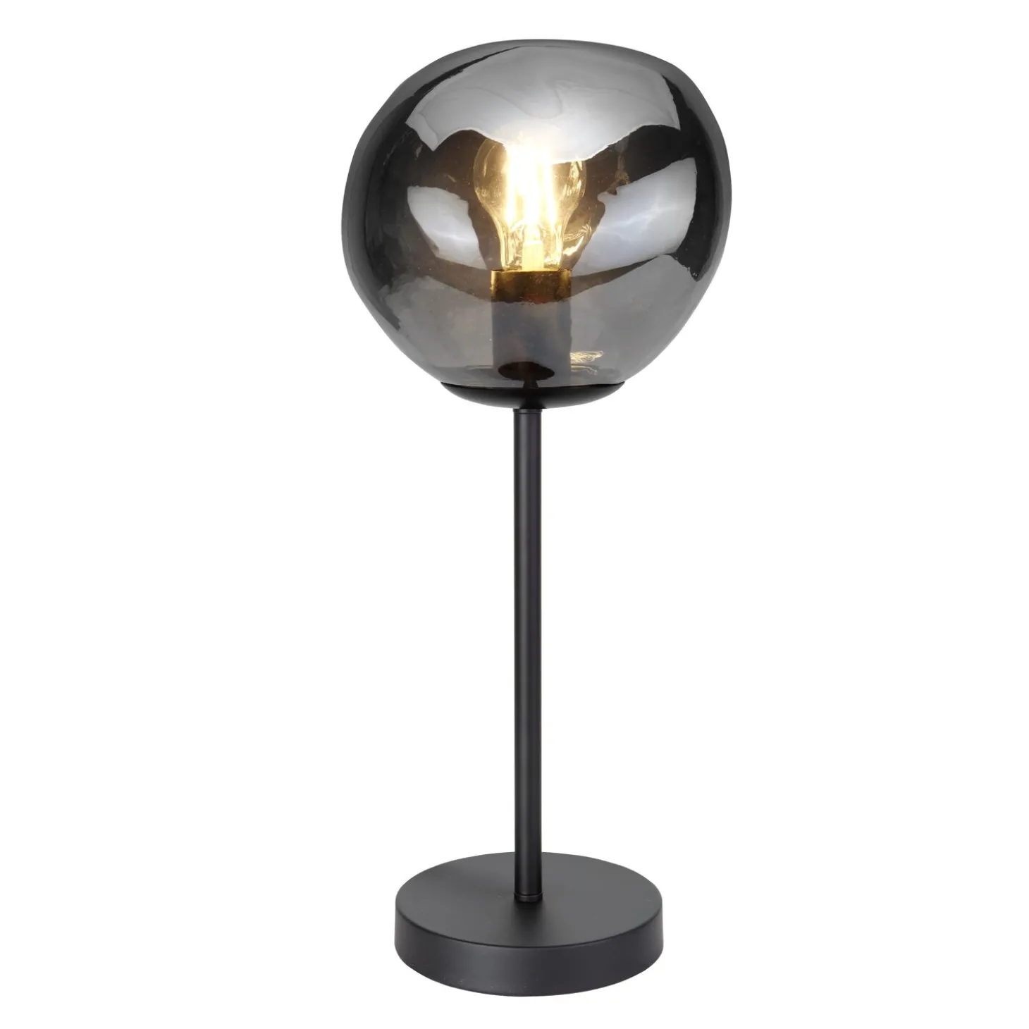 Tafellamp Macato Zwart smoke glas 1-lichts