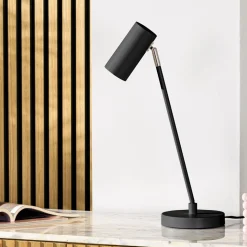 Tafellamp Mirare Zwart metaal 1-spots