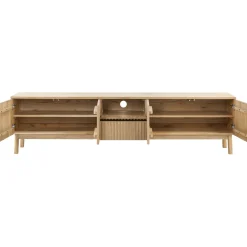 TV-meubel Arrosto Eikenhout 58x225x40 cm light roast