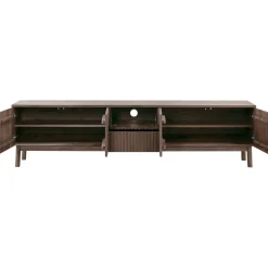 TV-meubel Arrosto Eikenhout 58x225x40 cm Dark Roast