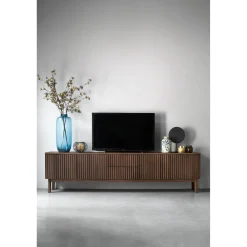 TV-meubel Arrosto Eikenhout 58x225x40 cm Dark Roast