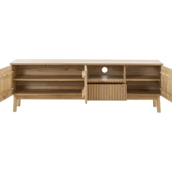 TV-meubel Arrosto Eikenhout 58x180x40 cm light roast