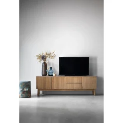TV-meubel Arrosto Eikenhout 58x180x40 cm light roast