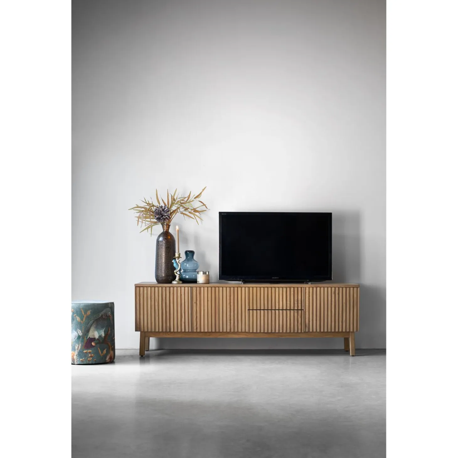 TV-meubel Arrosto Eikenhout 58x180x40 cm light roast