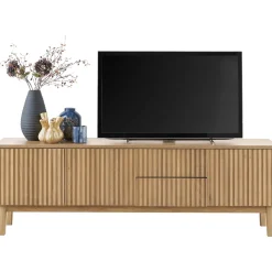 TV-meubel Arrosto Eikenhout 58x180x40 cm light roast