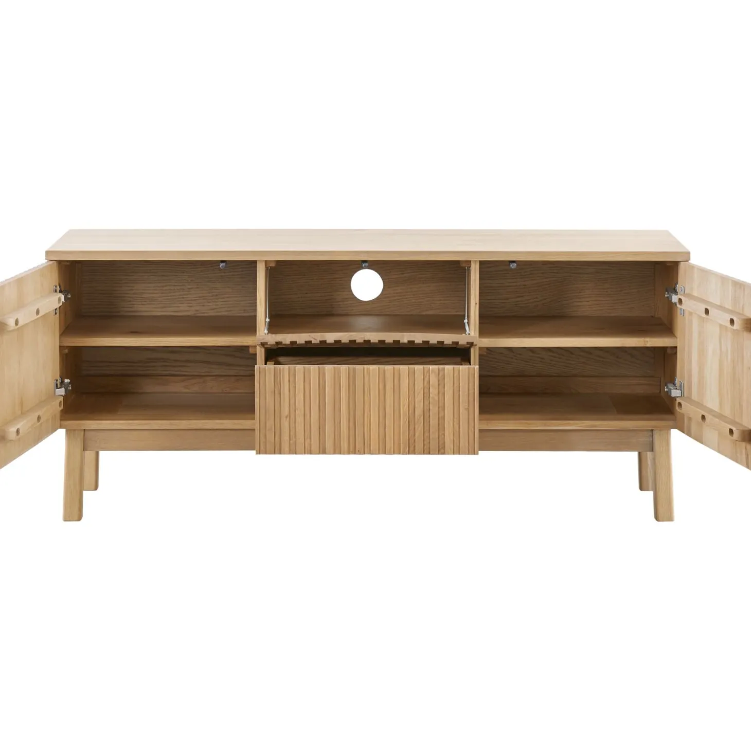 TV-meubel Arrosto Eikenhout 58x135x40 cm light roast