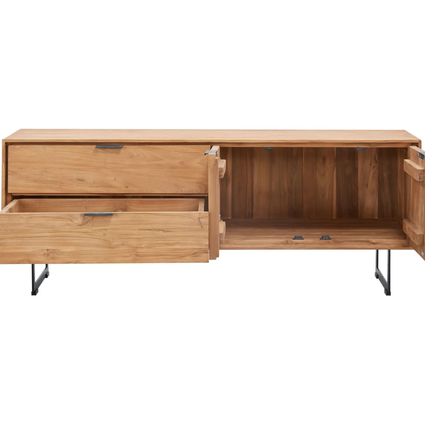 Tv-meubel Aska (157 Cm) teak naturel brushed