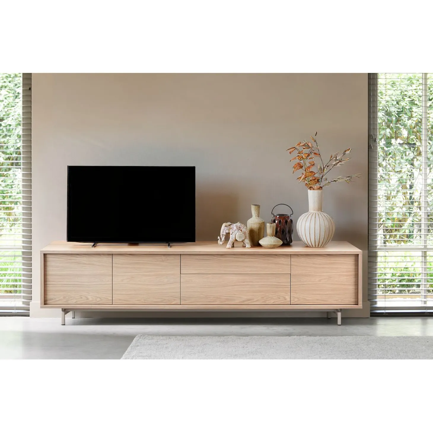 TV-meubel Famosa 228 cm bruin