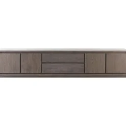 Tv-meubel Lavio Grafiet eikenhout 242 cm