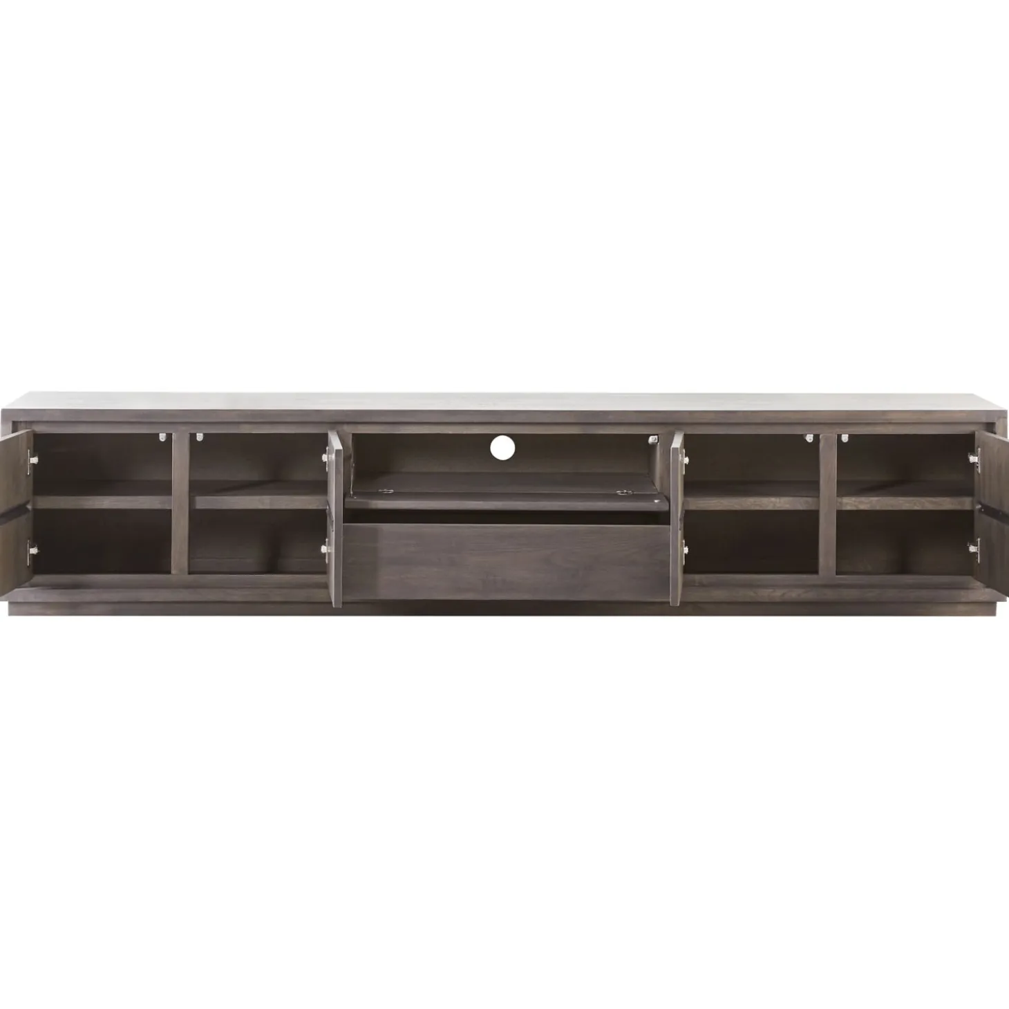 Tv-meubel Lavio Grafiet eikenhout 242 cm