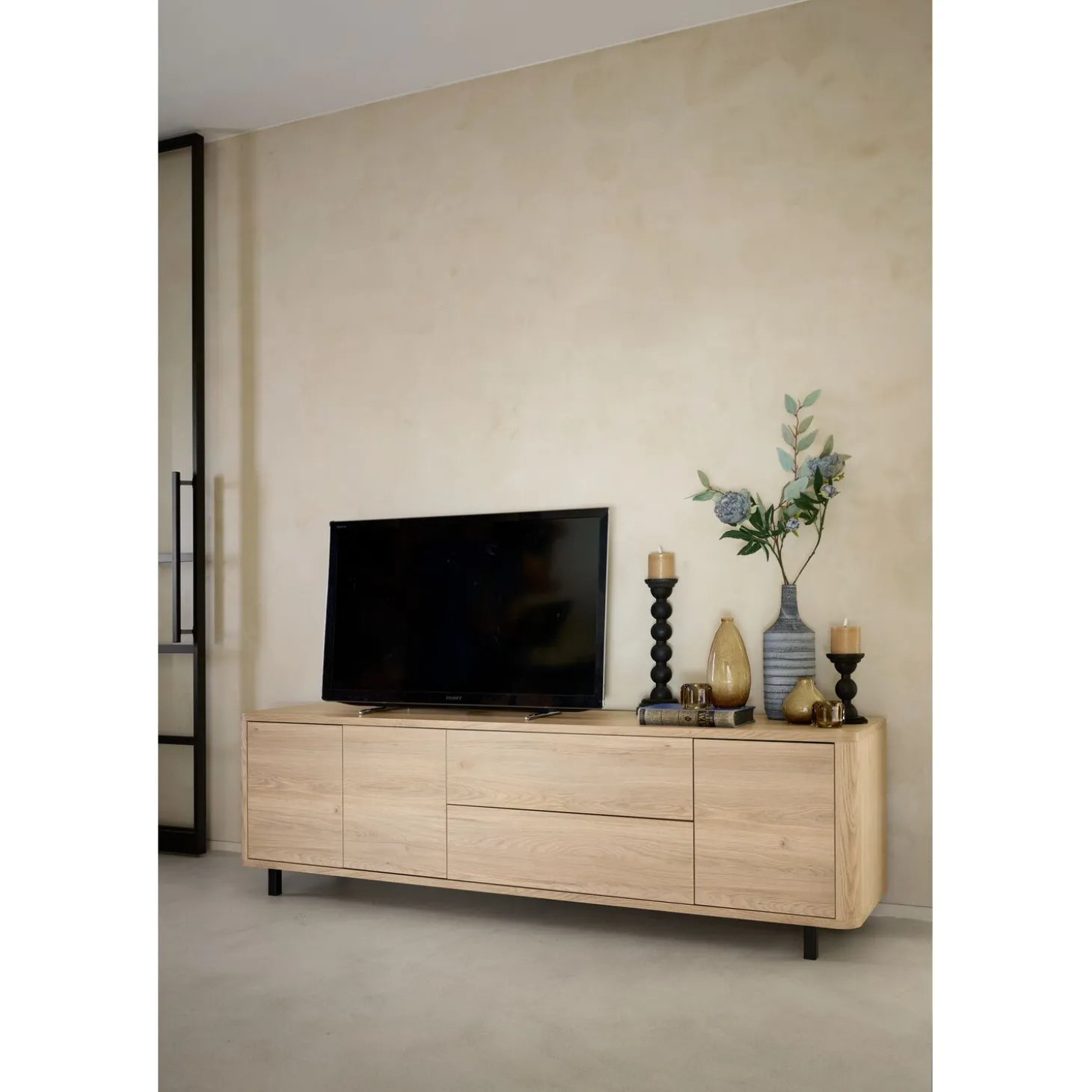 Tv-meubel Lirona Old oak 187 cm