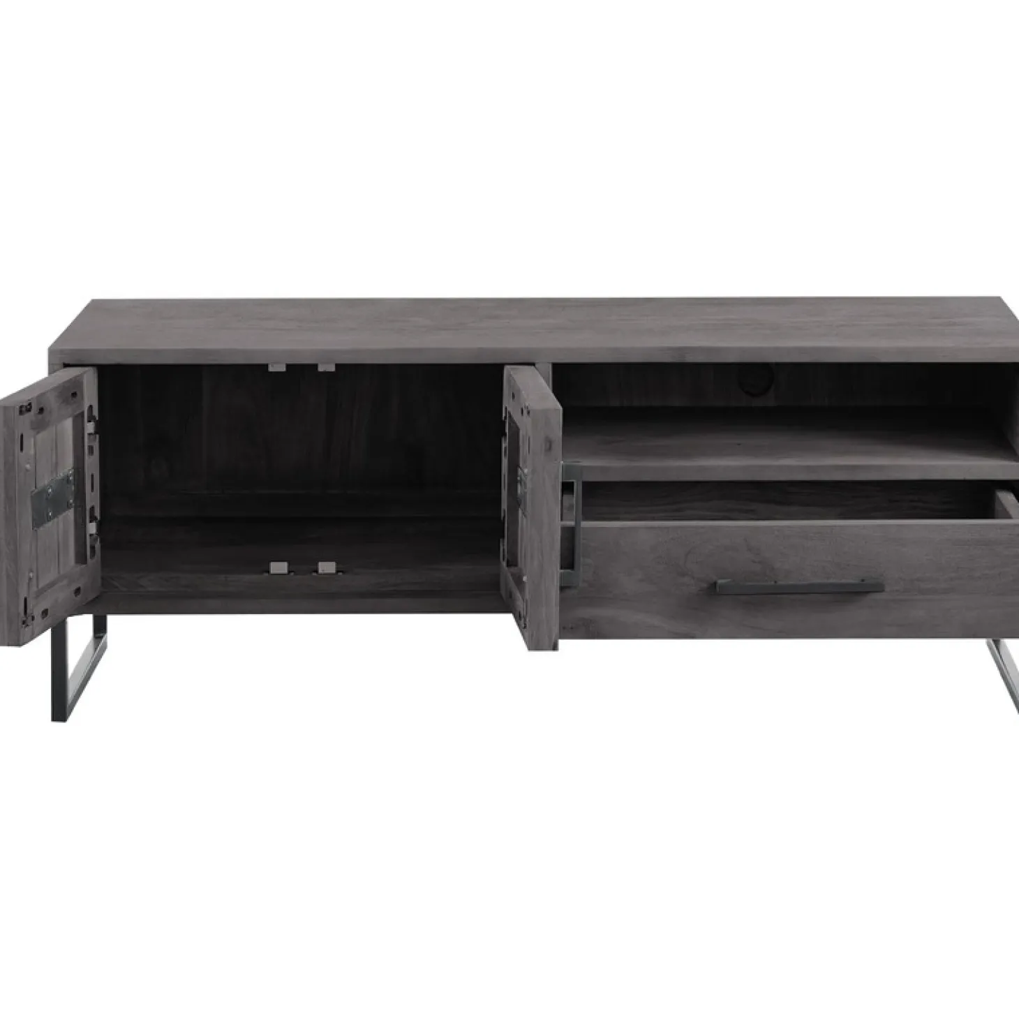 TV-meubel Piastra 126 cm zwart