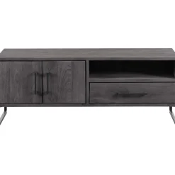 TV-meubel Piastra 126 cm zwart