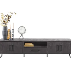 TV-meubel Piastra 188 cm zwart