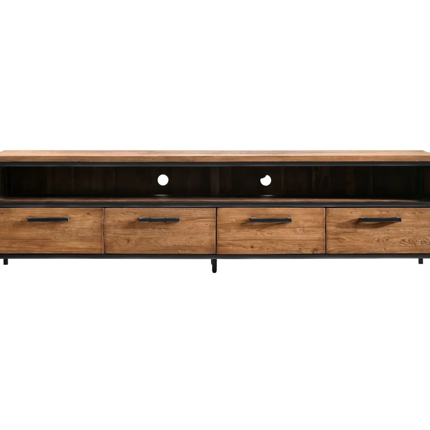 TV-meubel ROMARO (200 CM) teakhout mix rough
