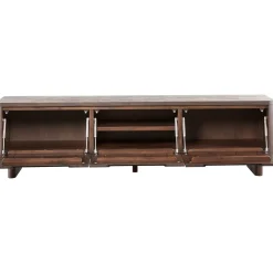 Tv-meubel Tondato 210 cm bruin acaciahout