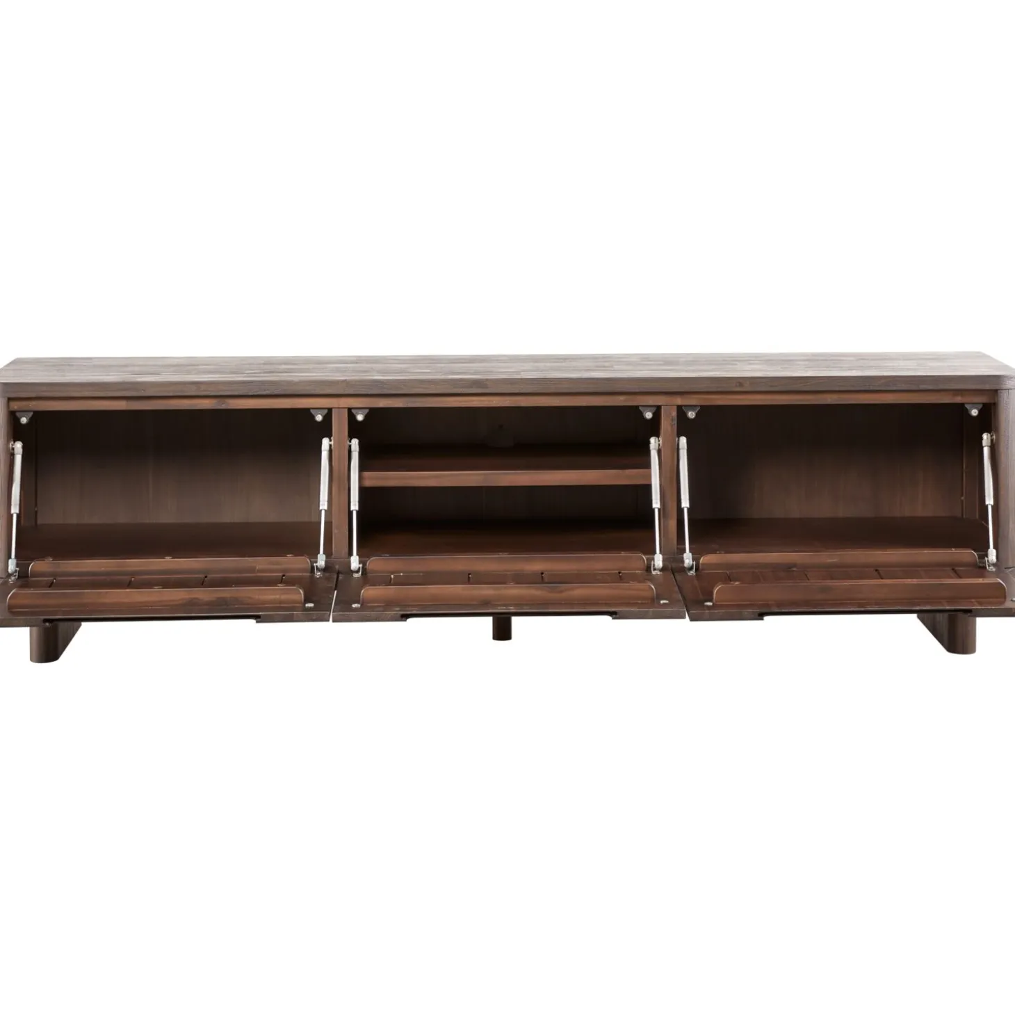Tv-meubel Tondato 210 cm bruin acaciahout
