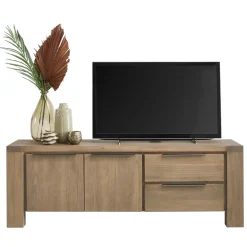 Tv-meubel Valvola (165 cm) acaciahout smoked brown