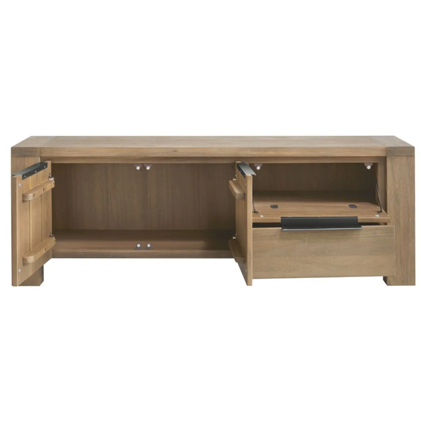 Tv-meubel Valvola (165 cm) acaciahout smoked brown