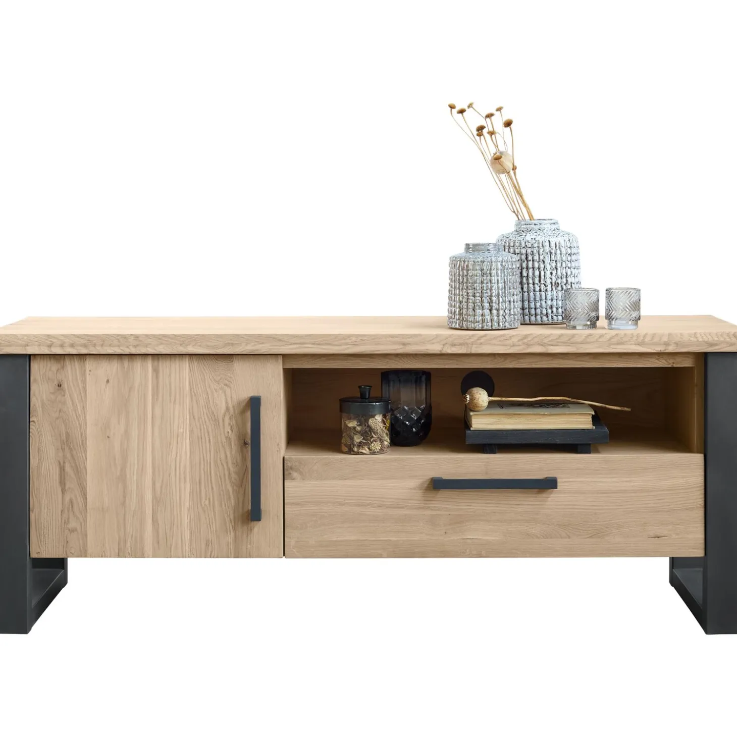 TV-meubel VERATO (150 CM) naturel grey