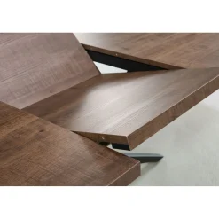 Uitschuifbare eettafel Mascaro 140/180 cm rond dark mango