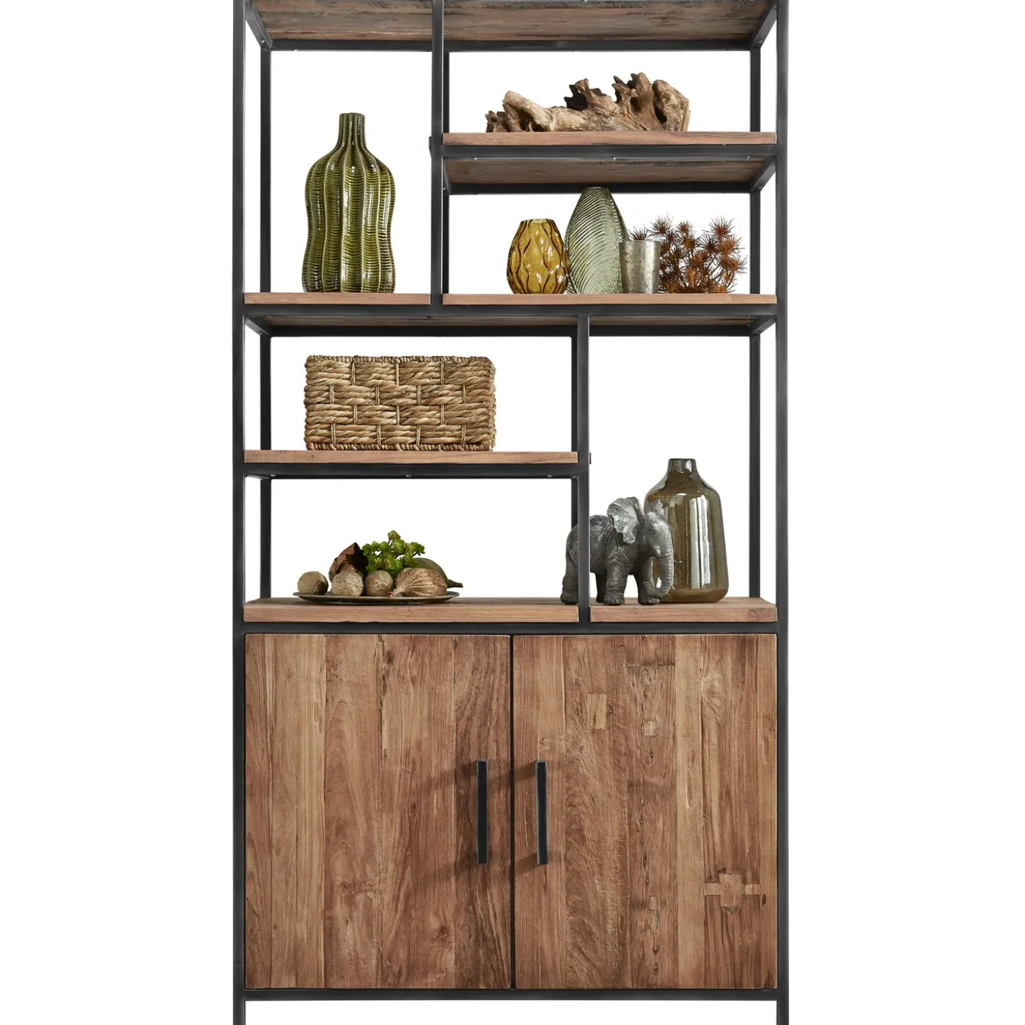 Vakkenkast ROMARO (98 CM) teak mix rough