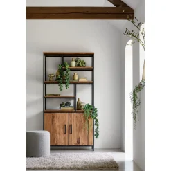 Vakkenkast ROMARO (98 CM) teak mix rough
