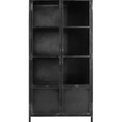 Vitrinekast CARPINO (90 CM) metaal glas