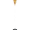 Vloerlamp Felinio Amber glas 1-lichts