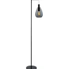 Vloerlamp Felinio Smoke glas 1-lichts hangend