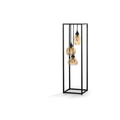 Vloerlamp frame Amber glas 3-lichts - Lungo