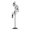 Vloerlamp Girare Zwart metaal 5-lichts