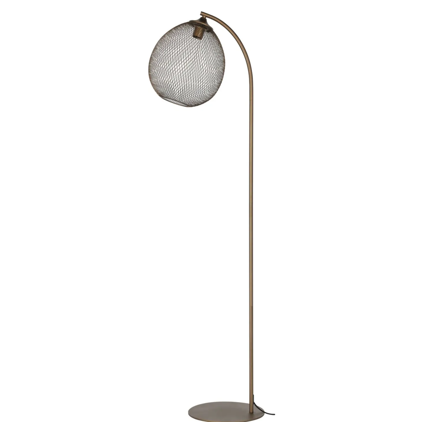 Vloerlamp Maroggia Bruin koper 1-lichts
