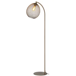 Vloerlamp Maroggia Bruin koper 1-lichts