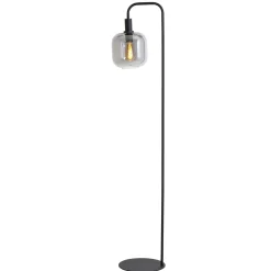 Vloerlamp Peglio Glas smoke zwart 1-lichts