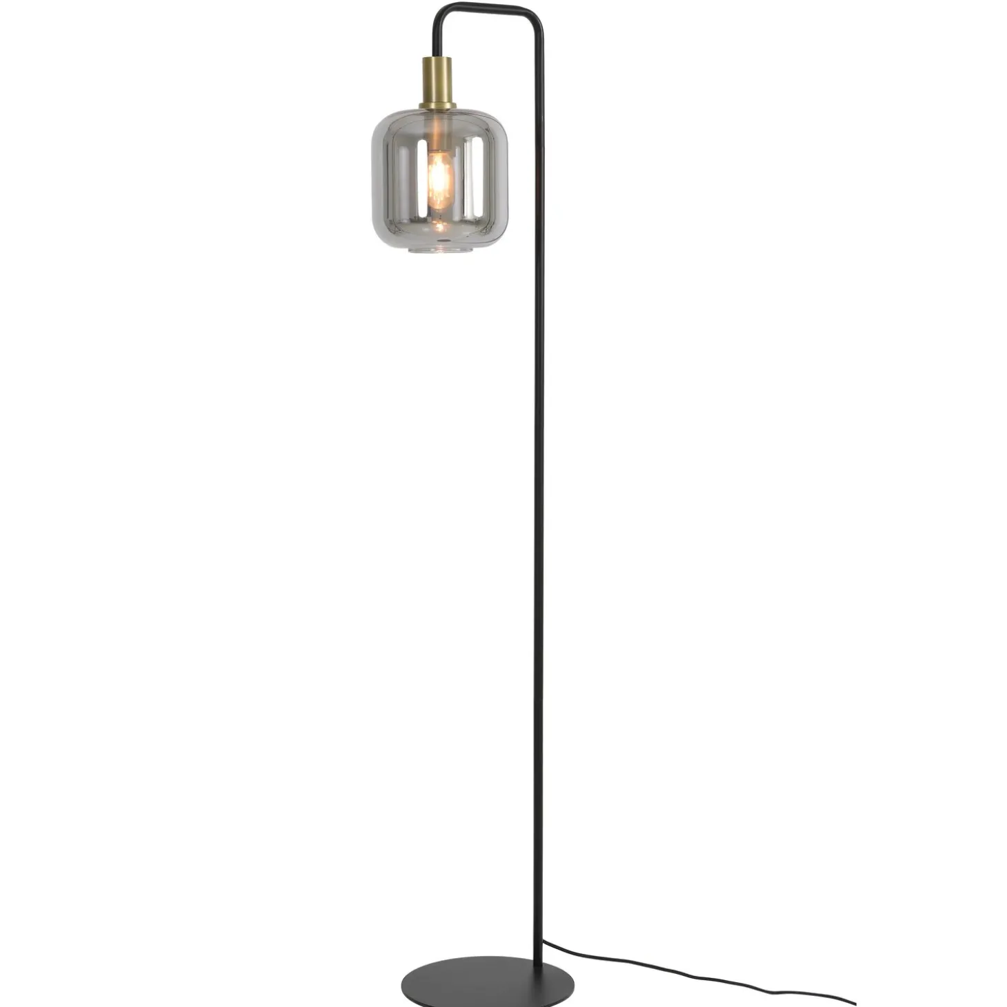 Vloerlamp Peglio Smoke antiek brons 1-lichts