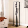 Vloerlamp Tiamo Zwart staal 160x25 cm