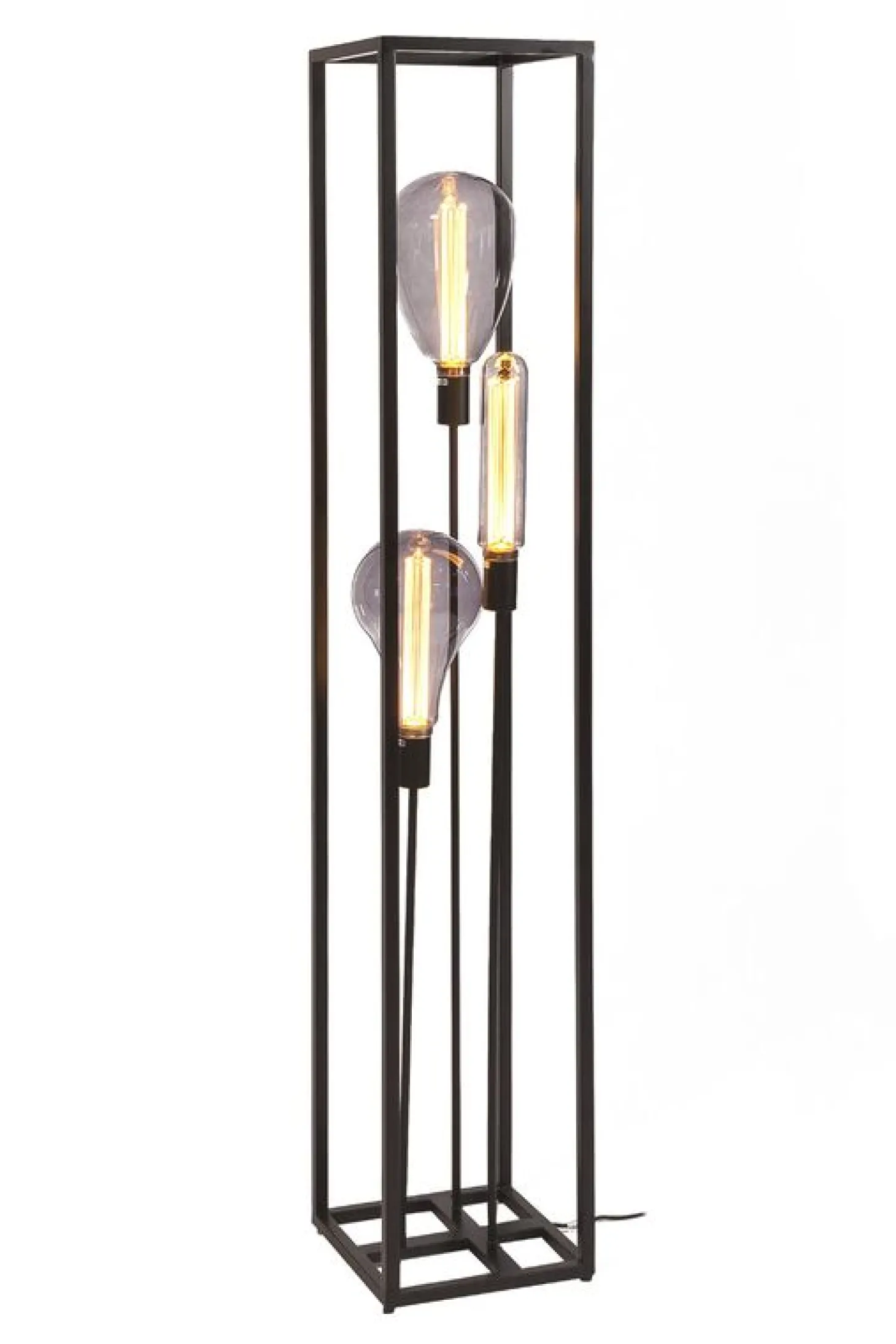 Vloerlamp Tiamo Zwart staal 160x25 cm