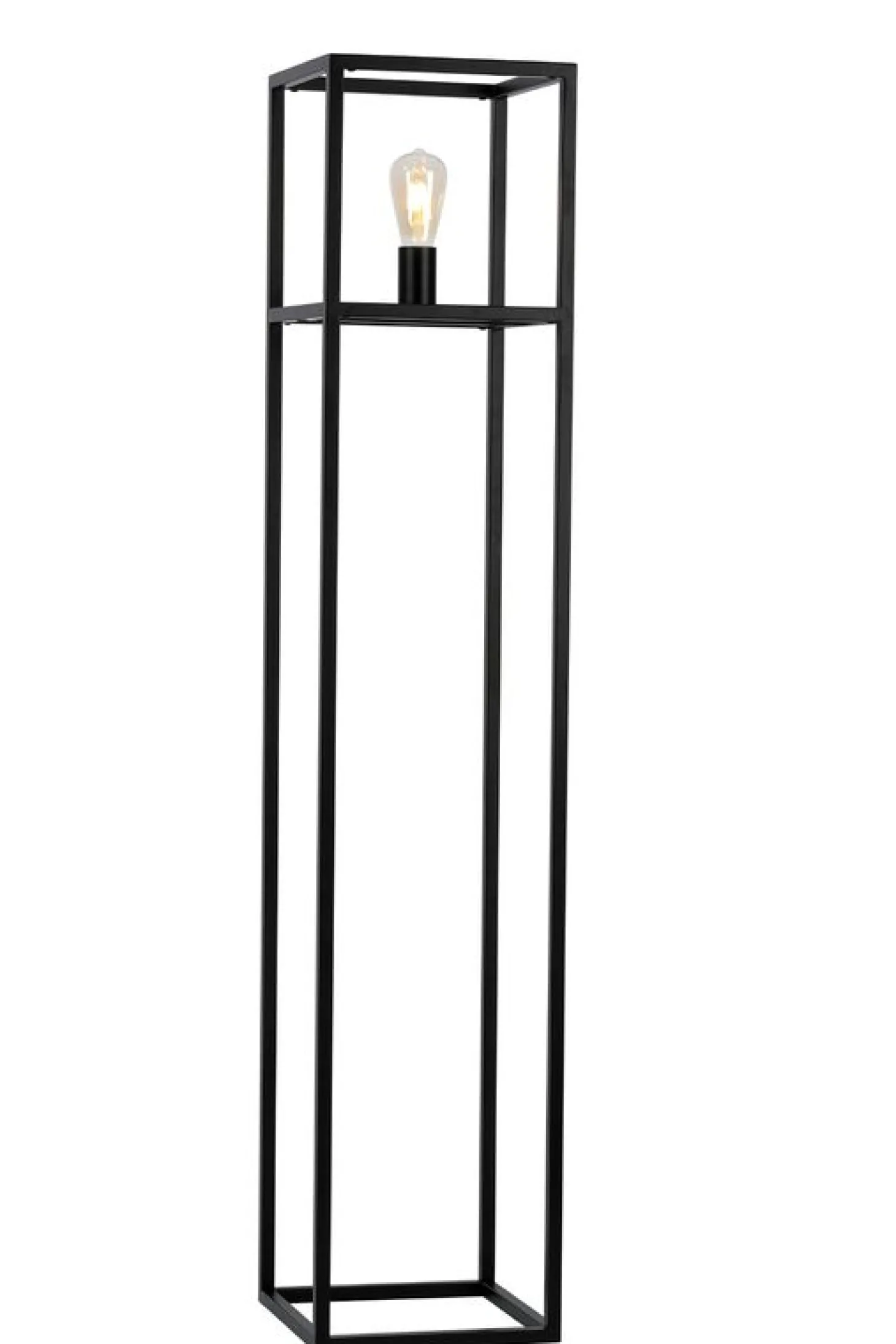 Vloerlamp Tiamo Zwart staal 140x28 cm